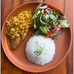 Peixe com molho de camarão